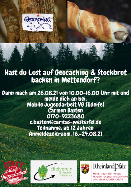 GeocachingStockbrot Plakat